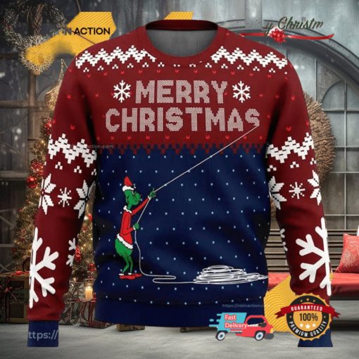 Stealing Christmas Santa Grinch Funny Ugly Christmas Sweater