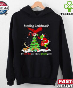 Stealing Christmas the Liver Bird sees all even Grinch’s plans shirt