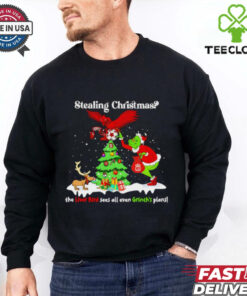 Stealing Christmas the Liver Bird sees all even Grinch’s plans shirt