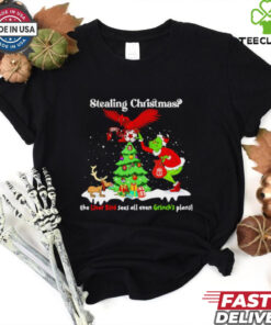 Stealing Christmas the Liver Bird sees all even Grinch’s plans shirt