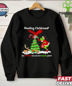 Stealing Christmas the Liver Bird sees all even Grinch’s plans shirt