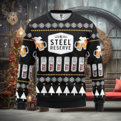 Steel Beer Ugly Christmas Sweater For Men Women