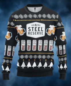 Steel Reserve Beer Ugly Christmas Sweater, Faux Wool Sweater, Gifts For Beer Lovers, International Beer Day, Best Christmas Gifts For 2022 – Prinvity