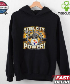 Steel City Power Pittsburgh Steelers Shirt, showcasing the strength and pride of the Steelers with a bold, energetic design.