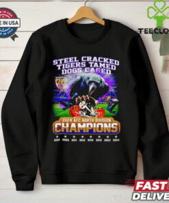 Steel cracked tigers tamed dogs caged 2024 AFC North Division Champions shirt
