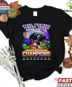 Steel cracked tigers tamed dogs caged 2024 AFC North Division Champions shirt