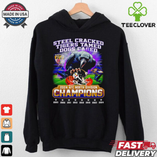 Steel cracked tigers tamed dogs caged 2024 AFC North Division Champions shirt