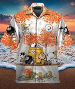 Steelers Snoopy Autumn Theme Hawaiian Shirt