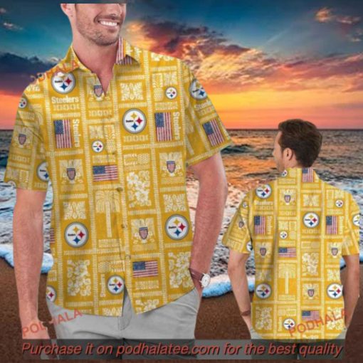 Steelers Summer Commemorative Hawaiian Shirt