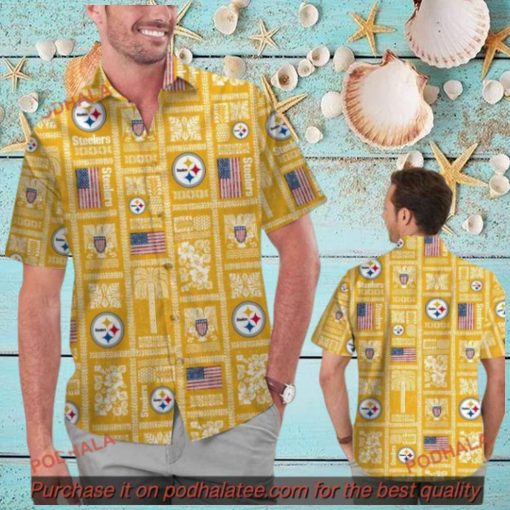 Steelers Summer Commemorative Hawaiian Shirt