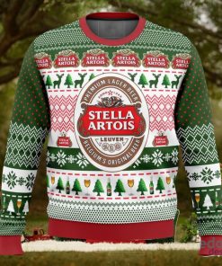 Stella Artois 3D Ugly Christmas Sweater Christmas Gift Ideas Party Gift