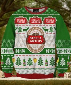 Stella Artois Beer 3D Printed Fun Ugly Christmas Sweater