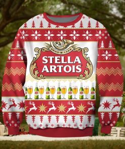 Stella Artois Beer Ugly Christmas Sweater Xmas 3D Printed Christmas Sweater Gift