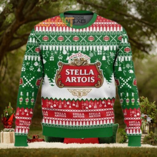 Stella Artois Beer Ugly Christmas Sweater – Fun Holiday Beer Sweater from the UK