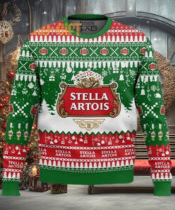 Stella Artois Beer Ugly Christmas Sweater – Fun Holiday Beer Sweater from the UK