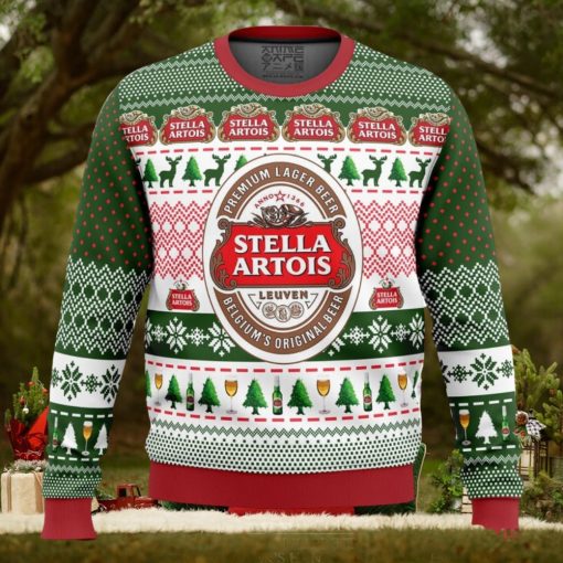 Stella Artois Ugly Christmas Sweater Holiday Gift Christmas Sweater