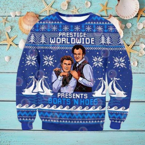 Step Brothers Prestige Worldwide Presents Boats N Hoes 2023 Christmas Sweater