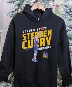 Steph Curry Golden State Warriors basketball player slant signature logo shirt