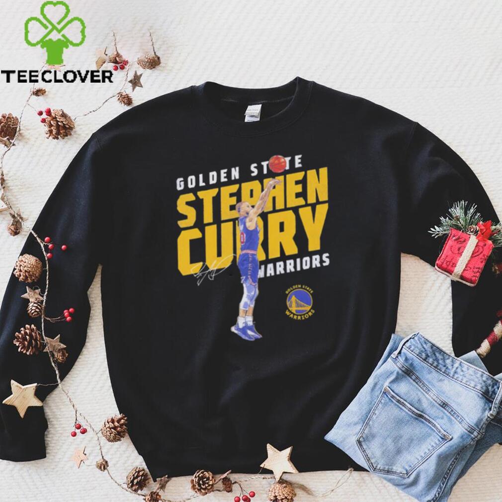 Steph Curry Golden State Warriors basketball player slant signature logo shirt Steph Curry Golden State Warriors basketball player slant signature logo shirt