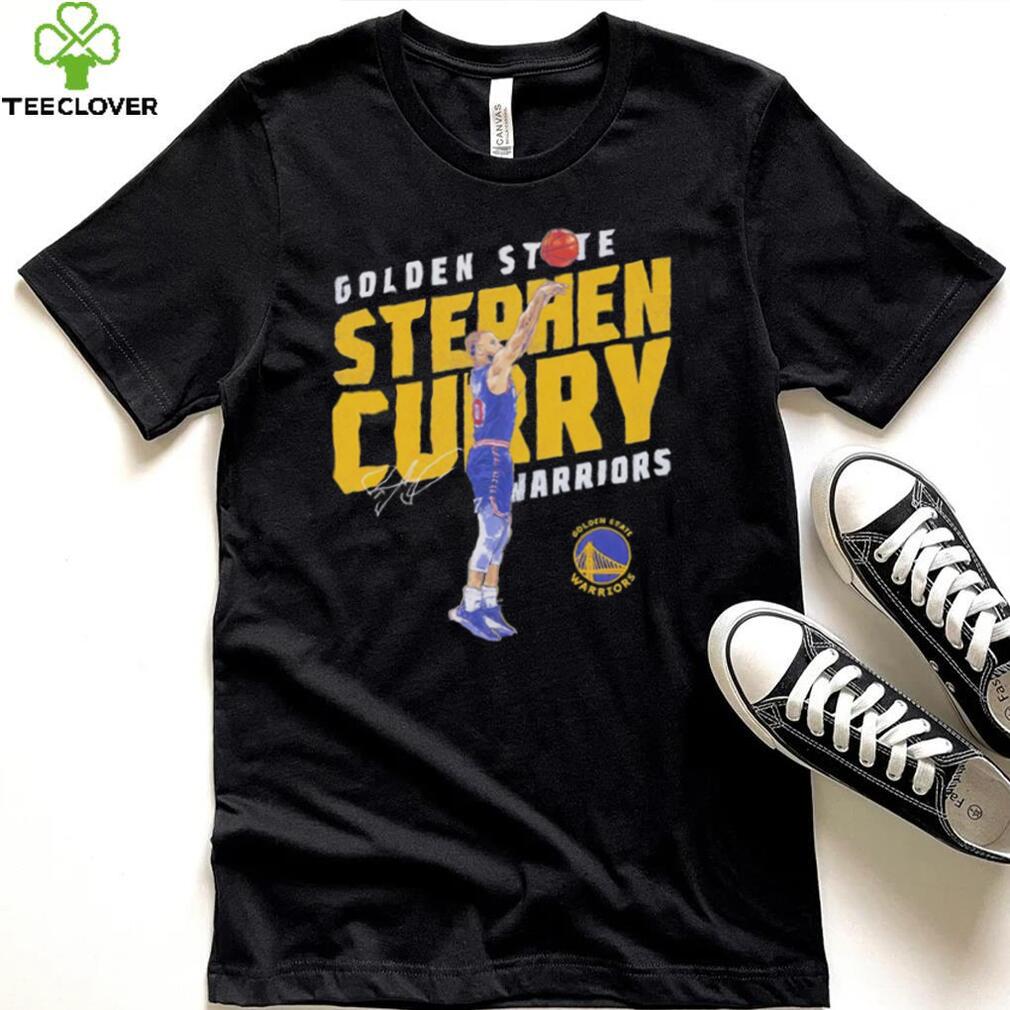 Steph Curry Golden State Warriors basketball player slant signature logo shirt Steph Curry Golden State Warriors basketball player slant signature logo shirt