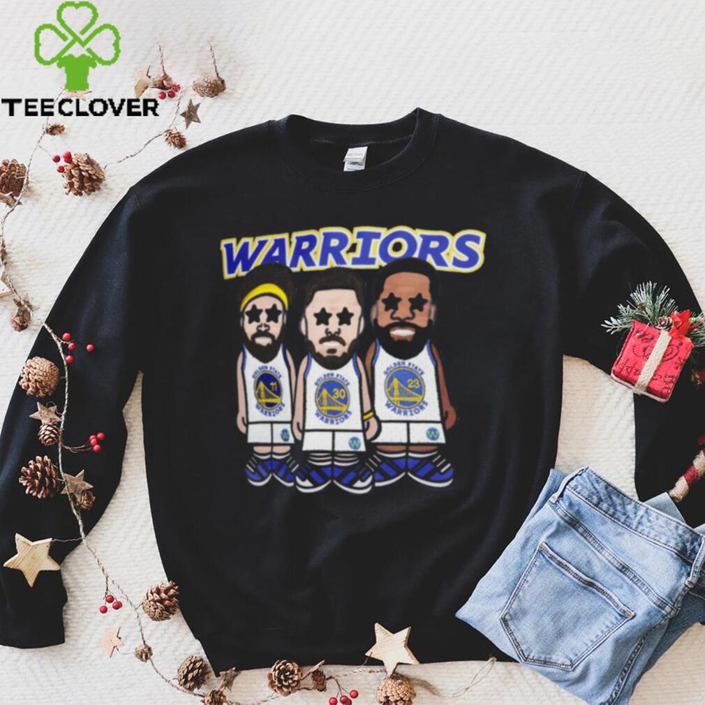 Steph Curry Klay Thompson and Draymond Green Golden State Warriors Pro Standard Multi Lineup shirt Steph Curry Klay Thompson and Draymond Green Golden State Warriors Pro Standard Multi Lineup shirt