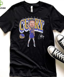 Steph Curry professional basketball player for the Golden State Warriors signature cartoon shirt