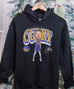 Steph Curry professional basketball player for the Golden State Warriors signature cartoon shirt