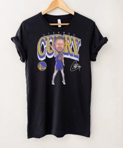 Steph Curry professional basketball player for the Golden State Warriors signature cartoon shirt