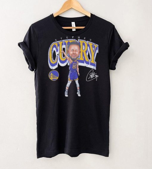 Steph Curry professional basketball player for the Golden State Warriors signature cartoon shirt