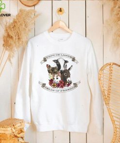 Steph De Landre Fields of freedom animals shirt