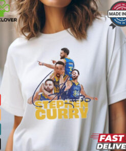 Stephen Curry 30 Golden State Warriors NBA Signature Graphic t shirt