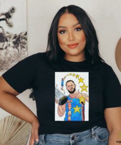 Stephen Curry All Star MVP Golden State Warriors cartoon shirt