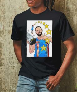 Stephen Curry All Star MVP Golden State Warriors cartoon shirt