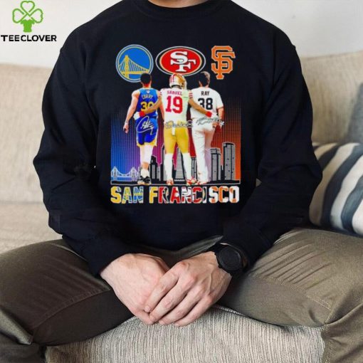 Stephen Curry Deebo Samuel Robbie Ray San Francisco skyline city hoodie, sweater, longsleeve, shirt v-neck, t-shirt