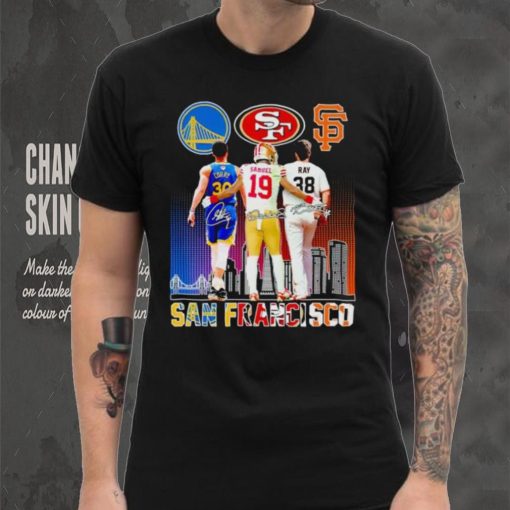 Stephen Curry Deebo Samuel Robbie Ray San Francisco skyline city hoodie, sweater, longsleeve, shirt v-neck, t-shirt