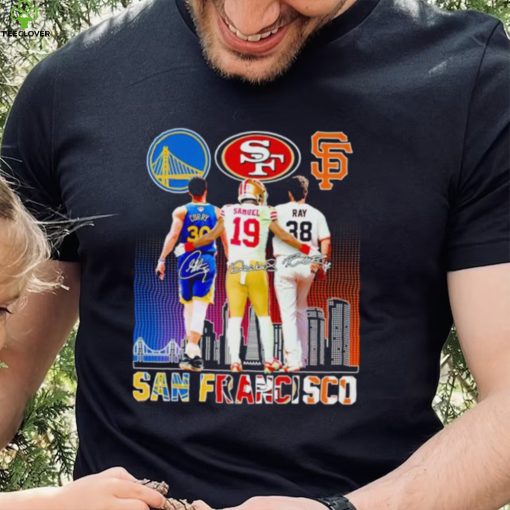 Stephen Curry Deebo Samuel Robbie Ray San Francisco skyline city hoodie, sweater, longsleeve, shirt v-neck, t-shirt