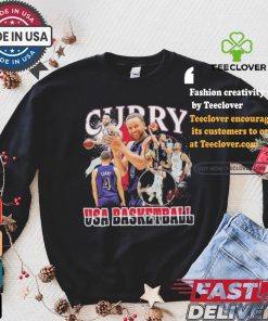 Stephen Curry Navy USA Basketball 2024 Summer Olympics Team Crossroads Shirt