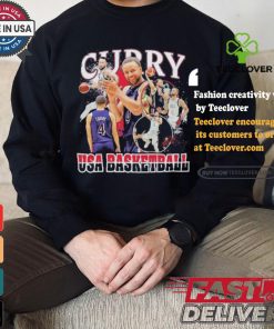 Stephen Curry Navy USA Basketball 2024 Summer Olympics Team Crossroads Shirt