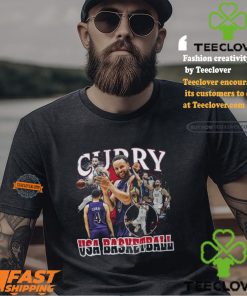 Stephen Curry Usa Basketball Stadium Essentials 2024 Summer Olympics Team Crossroads T shirt