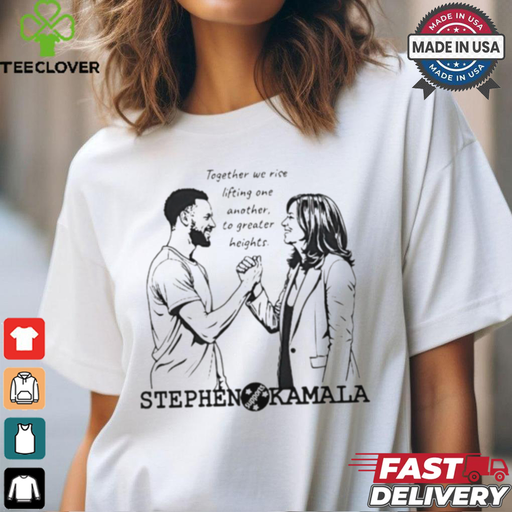 Stephen Curry backs Kamala Harris together we rise lifting one another to greater heights shirt Stephen Curry backs Kamala Harris together we rise lifting one another to greater heights shirt