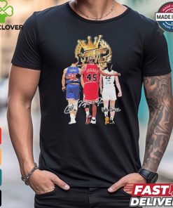 Stephen curry michael Jordan caitlin clark NBA stars mvp shirt
