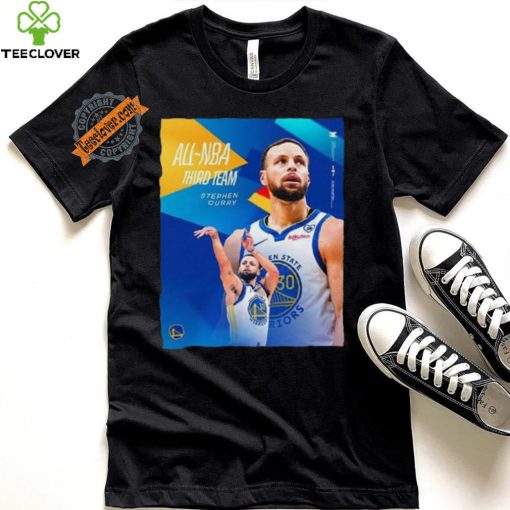 Stephen curry of golden state warriors has been selected to the 2023 2024 all nba third team shirt