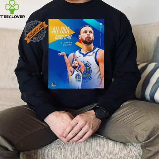 Stephen curry of golden state warriors has been selected to the 2023 2024 all nba third team shirt