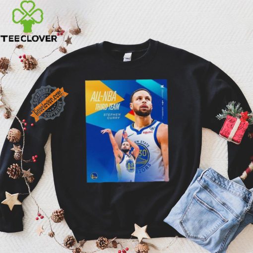 Stephen curry of golden state warriors has been selected to the 2023 2024 all nba third team shirt