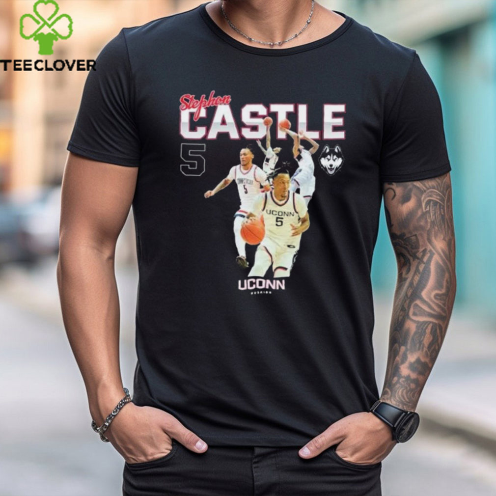 Stephon Castle 5 UConn Huskies NCAA Men's Basketball Post Season T Shirt Stephon Castle 5 UConn Huskies NCAA Men's Basketball Post Season T Shirt