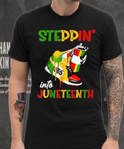 Stepping Into Juneteenth 1865 Pride Black African American T shirt