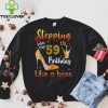 Stepping Into My 59th Birthday Like A Boss Bday Gift Women T Shirt 1