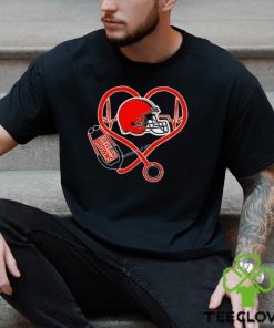 Stethoscope Heartbeat Cleveland Browns Nurse Gifts Shirt Unisex