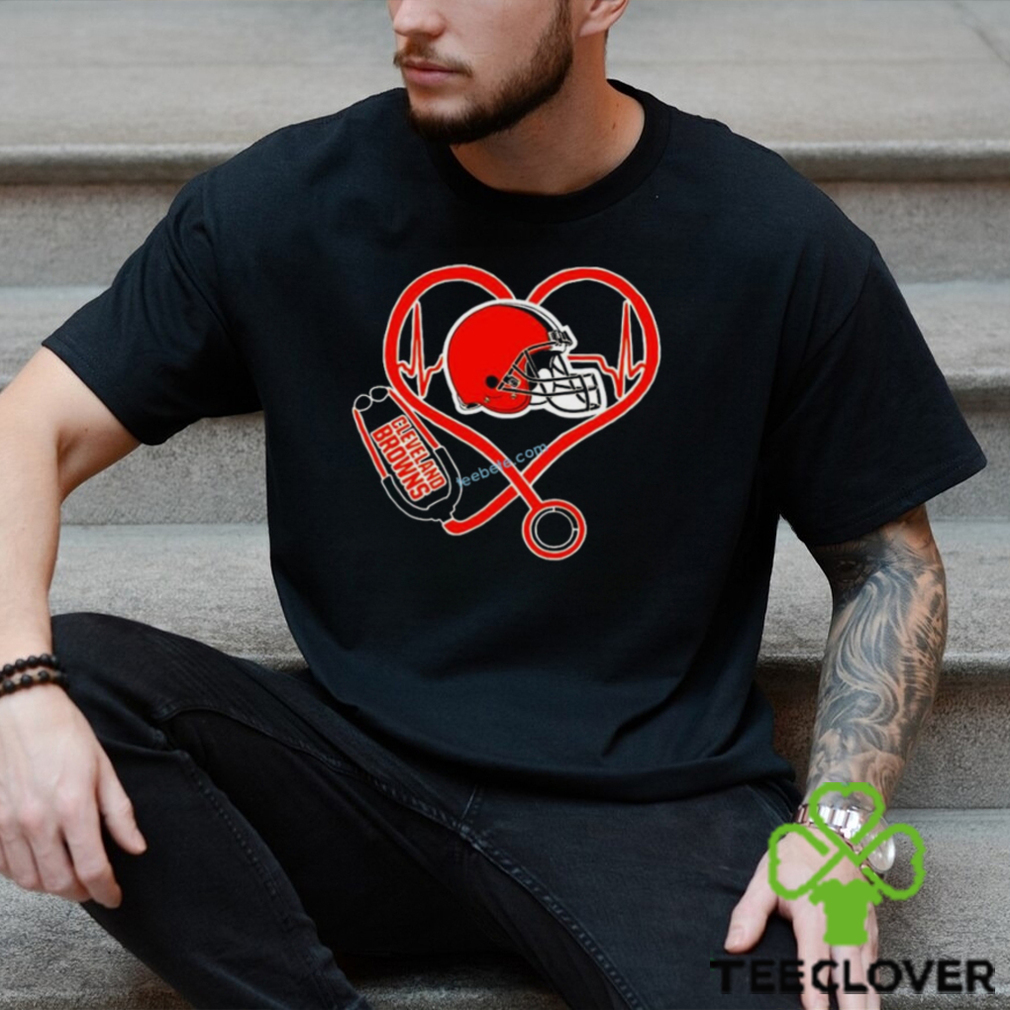 Stethoscope Heartbeat Cleveland Browns Nurse Gifts Shirt Unisex Stethoscope Heartbeat Cleveland Browns Nurse Gifts Shirt Unisex