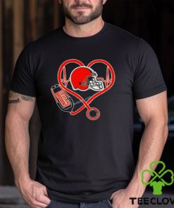 Stethoscope Heartbeat Cleveland Browns Nurse Gifts Shirt Unisex